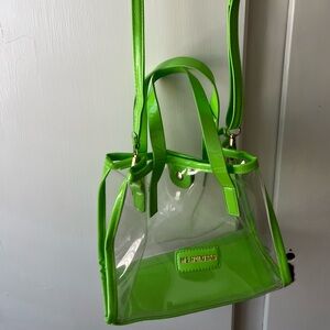 Transparent Green Shoulder Bag